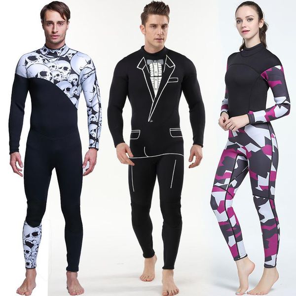 

3mm diving wetsuit water sports men women spearfishing swimming wetsuits full body long sleeves neoprene under water wetsuits