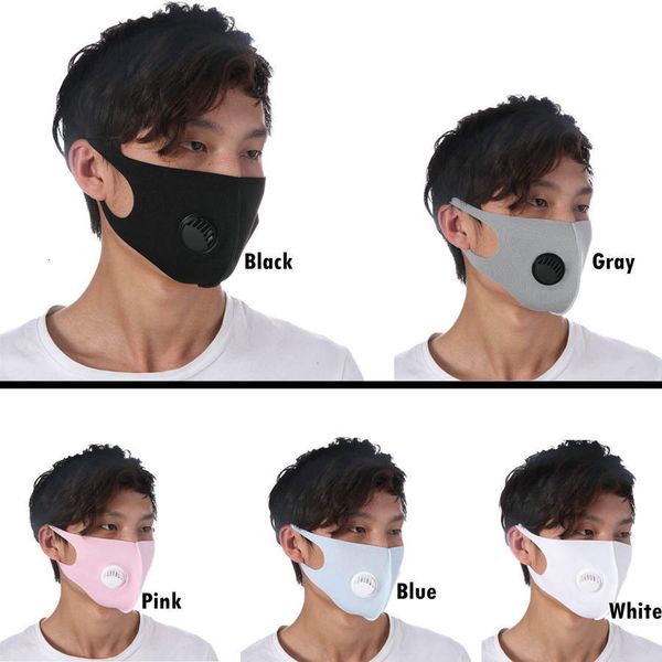 

5 ice silk mask breathing valve colors adults kids outdoor anti dust washable reusable face protective masks 10000pcs ooa7987