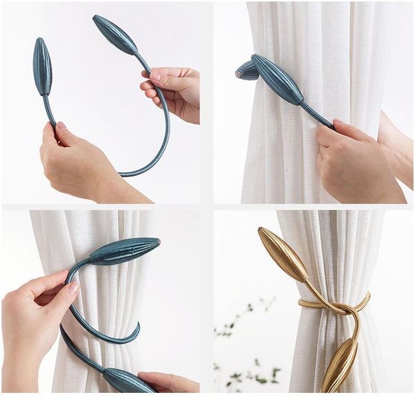 

arbitrary shape strong curtain tiebacks alloy hanging belts ropes curtain holdback curtain hooks room accessories roma bbyzoh