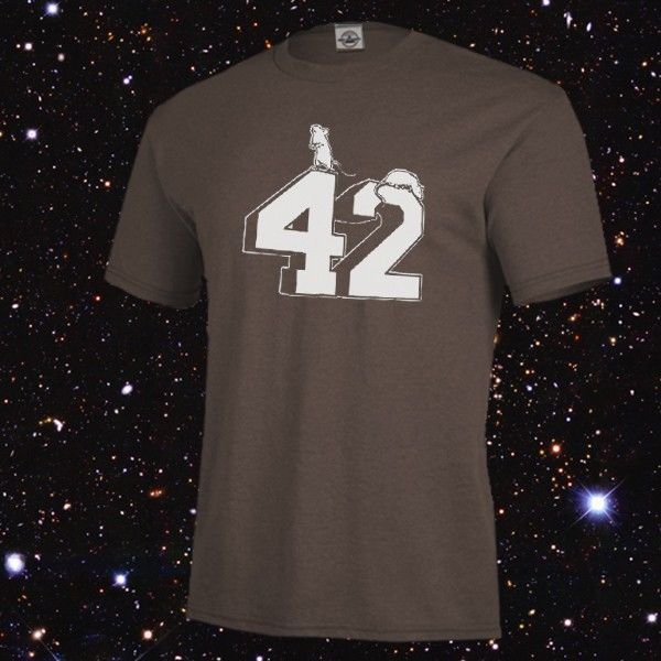 

sport fashion men t shirt hitchhiker's guide to the galaxy inspired 42 mice shirt mens, fitted womens math tee shirt