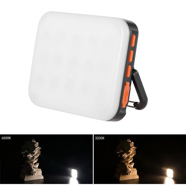 

andoer ly-01 rgb led fill light pgraphy lamp multi-functional superbright 3200k-6500k built-in battery black