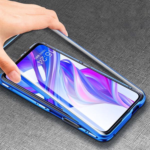 

luxury 2nd magnetic case for huawei honor 9x 9xpro front back double sided tempered glass 360 phone cover honor9x pro h sqcmvi