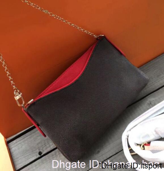 

2020 luxury designer women handbag purse brown letter print chain genuine leather cross body shoulder messenger tote bag