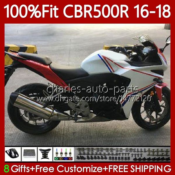 OEM carroçaria para honda cbr 500 cbr500 r rr cc 500r 500cc 2016-2018 corpo 111no.94 cbr500rr branco preto 2016 2017 2018 cbr500cc cbr500r 16 17 18 carenagem de injeção