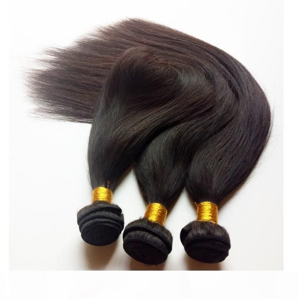 

full cuticle aligned brazilian virgin silky staright hair factury wholesale high end quality soft and smooth indian malaysian remy hair weft, Black