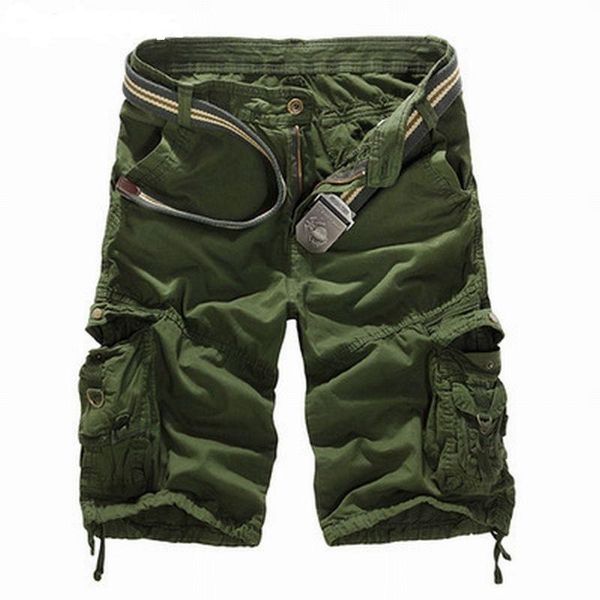 

2020 camouflage cargo shorts men casual tactical shorts fashion zipper male plus size short pants summer no belt, White;black