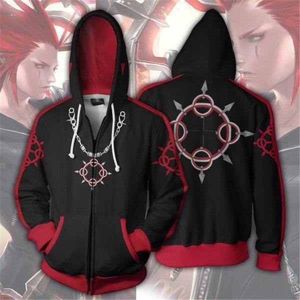 

sweatshirt 2020 of men black white anime men's hoodies heart the 3d women hoodie kingdom hearts rotsb