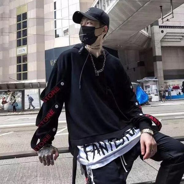 

new 2020 cool men hoodie streetwear hood sweatshirt hoody men black red long sleeves hip hop autumn winter mens women sweatshirt1
