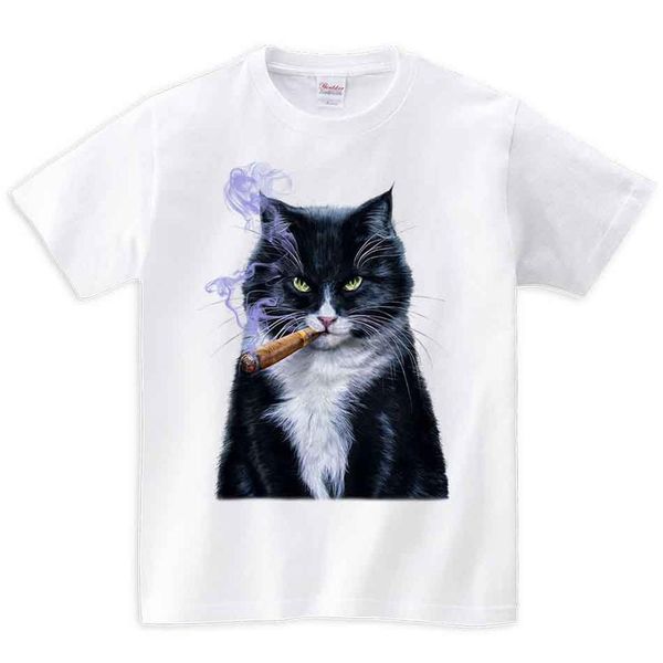 

evil bicolor cat with cigar men kids short sleeve tee shirt printstartee graphic japan sport hooded sweatshirt hoodie