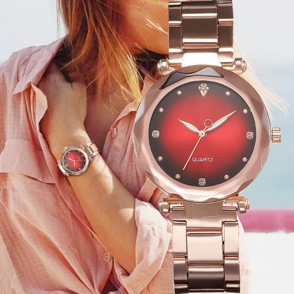 

wristwatches ceasuri ladies quartz watch women stainless steel band dress watches relogio feminino bayan kol saati1, Slivery;brown