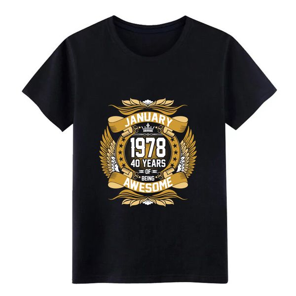 

men's jan 1978 40 years awesome t shirt create s xxxl clothing sunlight comfortable spring autumn cool shirt sport hooded sweatshirt ho