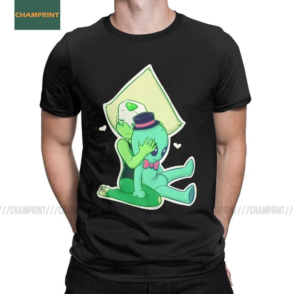 

sport smol peridot steven universe t-shirts men cotton t shirts cartoon gems crystal beach su emmy rebeca sugar pearl short sleeve tee