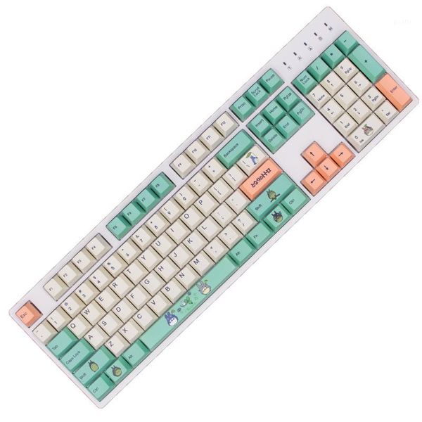 

g-mky totoro cherry profile keycap dye-sublimated thick pbt keycaps mx switch cherry/noppoo/flick mechanical keyboard keycap1