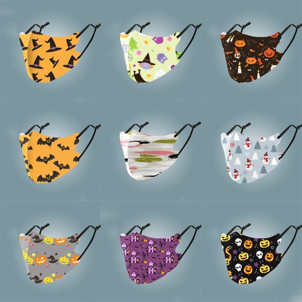 

postage new trend fashion printing masks anti-dust anti-fog anti-pollen full version colorful pattern sunscreen anging ear masks#820, Black