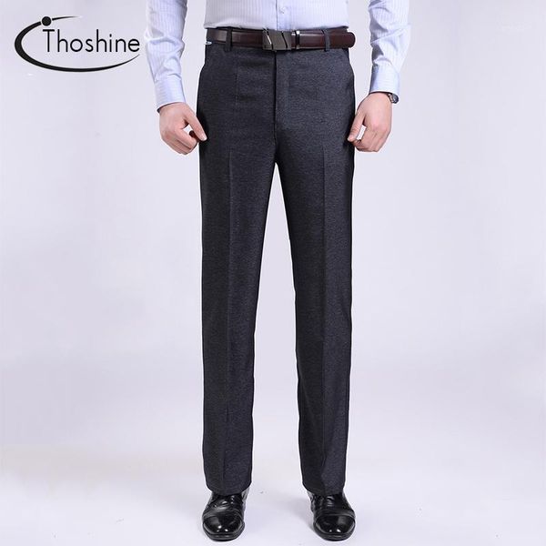 

men's suits & blazers thoshine 2021 brand trousers summer autumn superior casual suit pants business clothing man party dress plus size, White;black