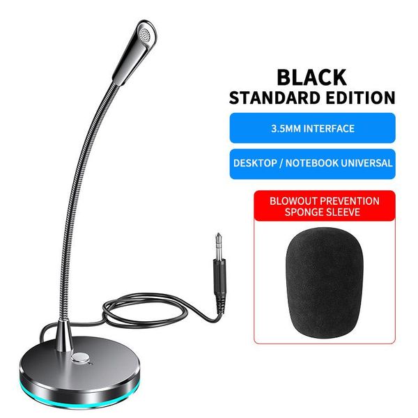 

flexible stand mini studio speech microphone 3.5mm plug mic gaming chatting usb microphone for computer pc desknotebook