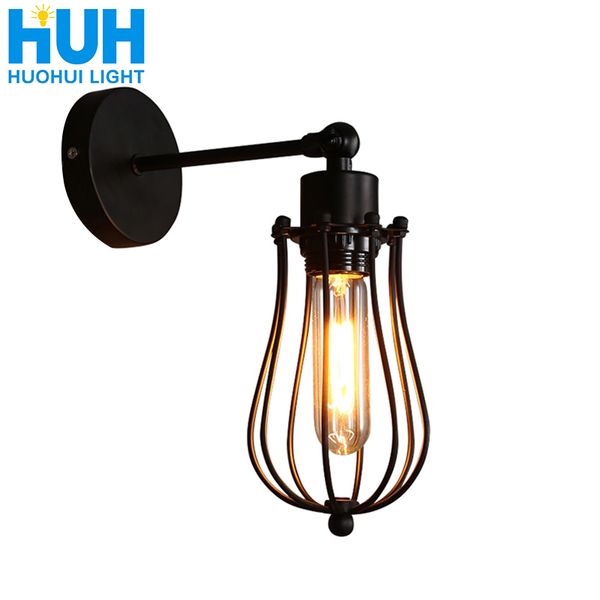 

vintage wall lamp american indoor light bedside lamps aisle industrial sconce bedroom for home lighting 110v/220v e27 wall light 1020