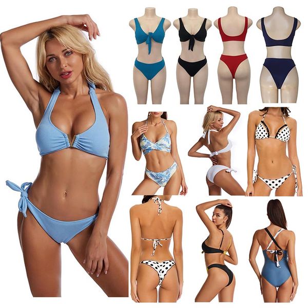 

eleven womens bikinis set swimwear sports bra vest +pants leggings halter swimsuits swimming suit for women thong bikini fashion