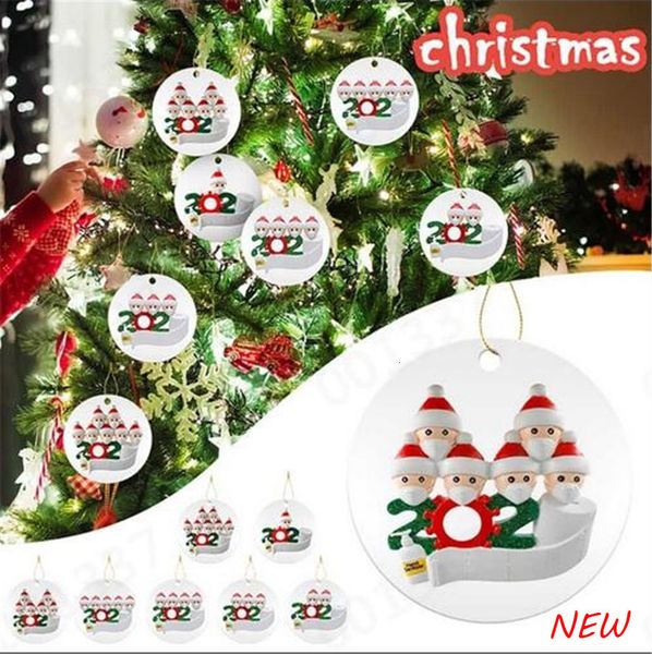 

family christmas decoration pendant 2020 isolation of survivors' families quarantine personalized ornament survived family diy nam gge1