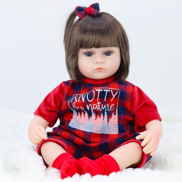 

july's song 42cm baby reborn dolls soft toys for girls adorable reborn baby doll girl realistic newborn doll birthday gift 1011