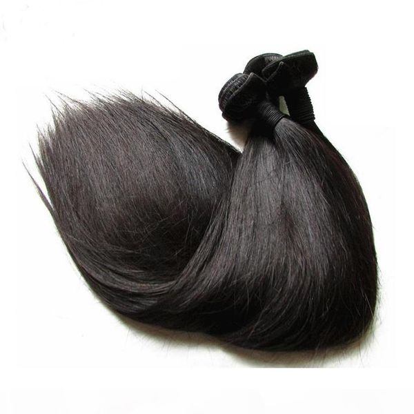 

10a brazilian virgin hair 3 bundles 300g lot straight human hair weave 100% unprocessed remy hair extensions 30 inch natrual color, Black