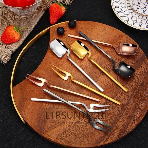 

spoons 100pcs stainless steel coffee spoon stirring teaspoon ice cream dessert fruit fork tableware kitchen tool1