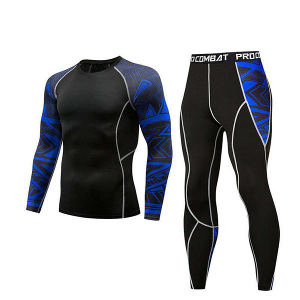 

exercise long sleeve sportswear t-shirt men's quick dry elastic pro fitness suit, Gray