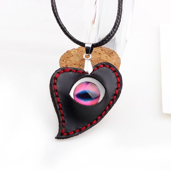 

diy peach heart style pink eye pendant time wedding tie online sale, Silver