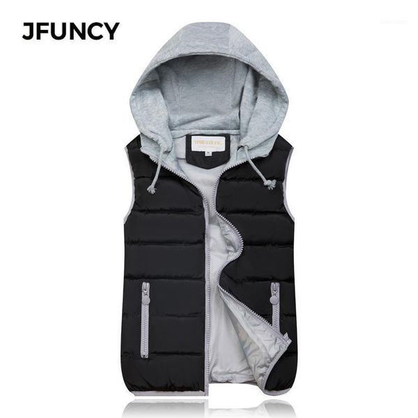 

jfuncy 2020 women vests winter sleeveless jacket plus size female slim vest woman casual windproof warm waistcoat m-xxxl1, Black;white