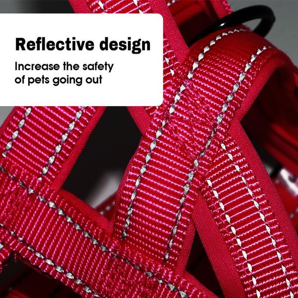 

reflective no pull dog harness vest nylon adjustable pet harness soft padded harnesses for medium large dogs pitbull bbyaiv
