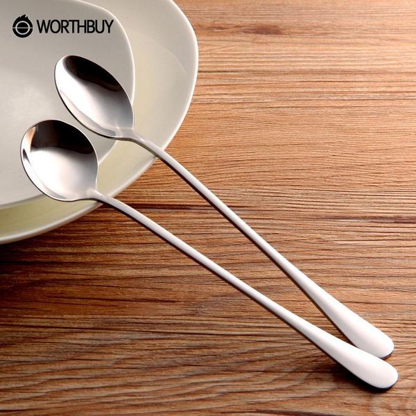 

tea scoop dessert handle cafe 2 spoon kitchen worthbuy with long coffee pcs set accessories steel stainless bbytod bdetoys