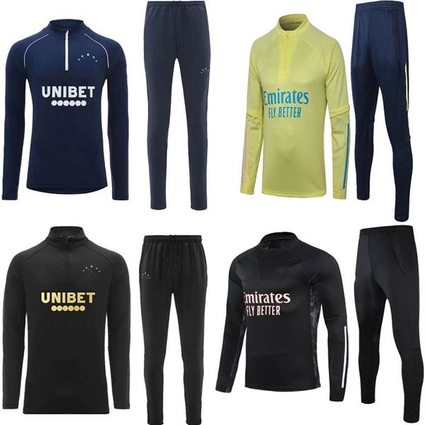 

rangers tracksuit men survetement 2020 defoe camisa de futebol hagi morelos kent soccer jerseys tracksuits training suit, Black