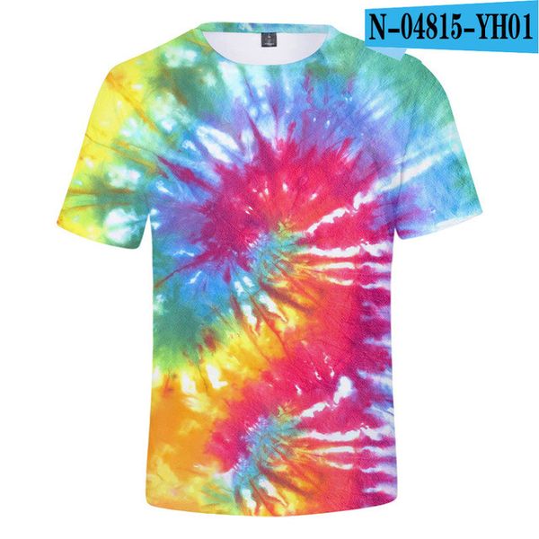 

tie dye printed men summer 18 colors 3d print shirts hippie comics humor men clothing