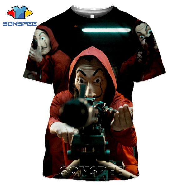 

la casa de papel tv series 3d print shirts hentai hentai comics men clothing