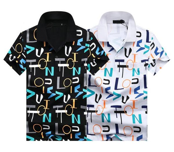 

2022ss designer polo shirts men luxury polos casual mens t shirt snake bee letter print embroidery fashion high street man tee m--3xl089, White;black