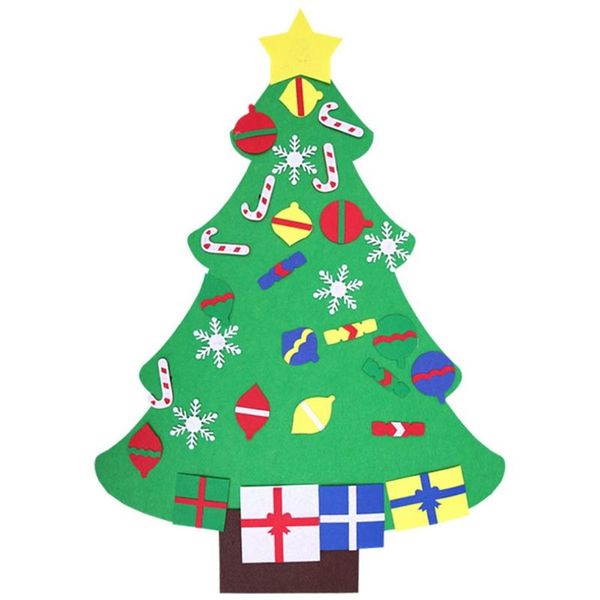 

felt christmas tree christmas decoration pendant children's handmade diy puzzle three-dimensional tree