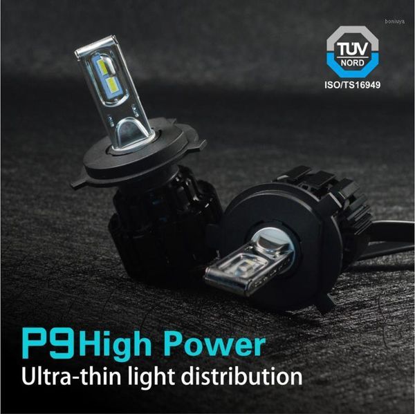 

car headlights p9 h4 led headlight 100w 13600lm h7 lamp 12v 6000k h11 h1 9005 3 4 light bulb auto headlamp h8 light1