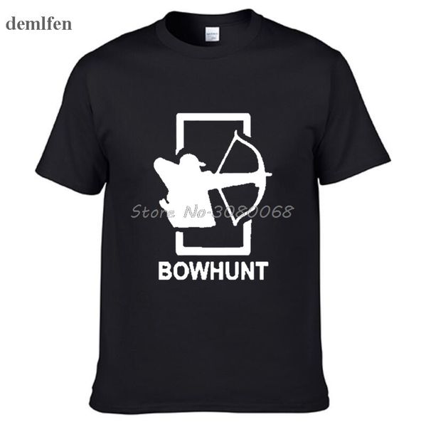 

смешные bowhunt съемки футболки мужские рубашки марка печатается с коротким рукавом высокого качества вскользь тройники топы спортивные толс