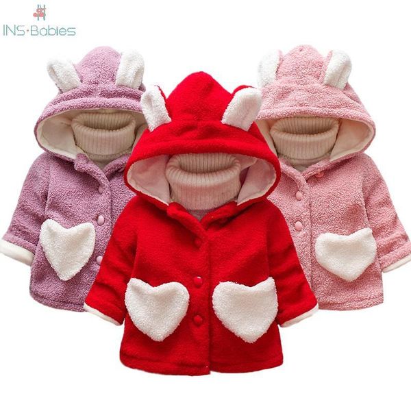 

baby coat newborn baby girl jacket pink hooded cute infant babies girl coats long sleeve outerwear 18m-4y kids clothes girls 1029, Blue;gray
