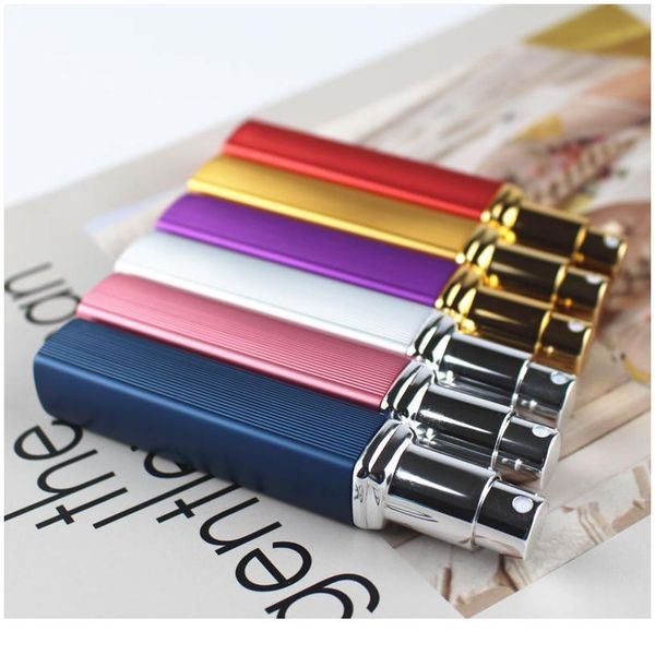 

6/20/50pcs 12ml aluminum glass bottle metal refillable perfume atomizer spray bottles empty fragrance a qylzxr