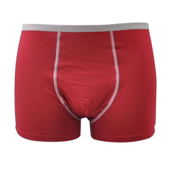 

men's breathable modal boxer cotton open fly underwear solid elastic soft wear shorts plus size, Black;white