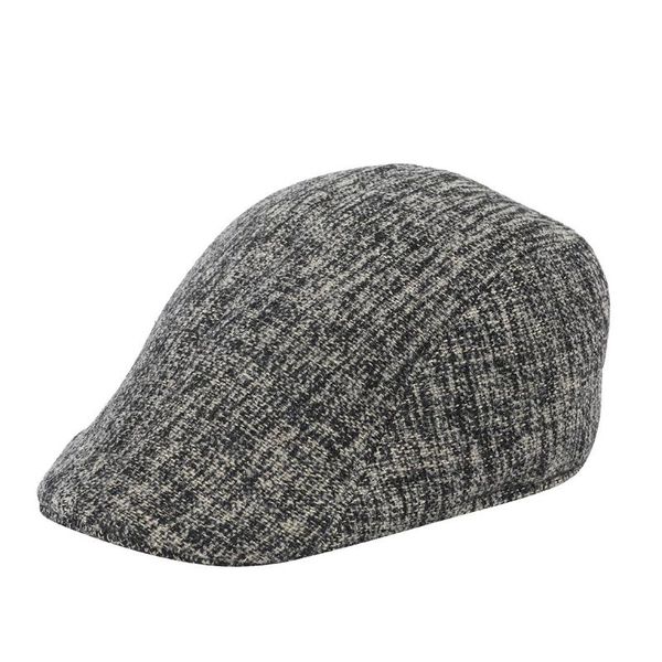 

striped panelled classic mens berets men women soft flock retro hats casul breathable winter warm comfort beret kapelusz damski, Blue;gray