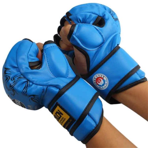 

взрослый толстые боксерские перчатки mma перчатки половина ингер санда тхэквондо борьба mma sandbag перчатки профессиональной подготовки обо