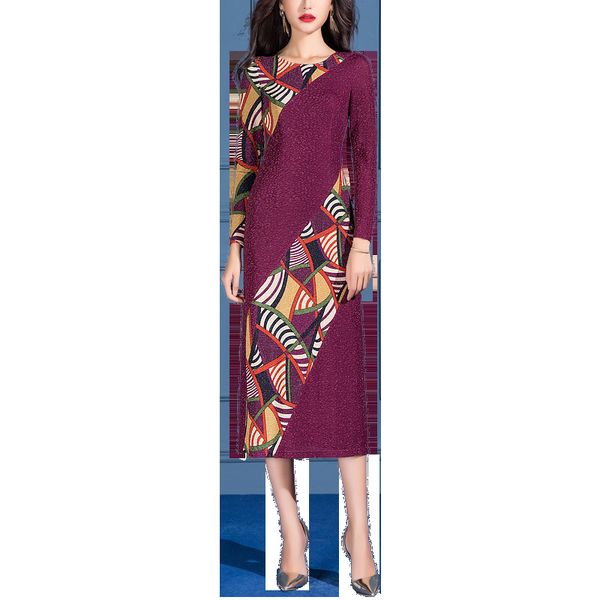 

spring new sleeve knitted or dress long woman a8lq, Black;gray