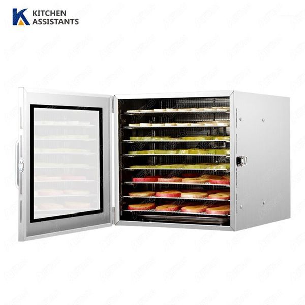 

xh08 commercial dehydrator fruit and vegetable dryer industrial dehydration meat drying oven equipment 8 trays layers1