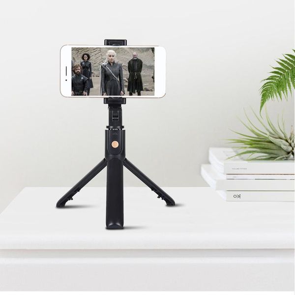 

portable wireless bluetooth selfie stick with tripod extendable foldable monopod for samsung mini action camera