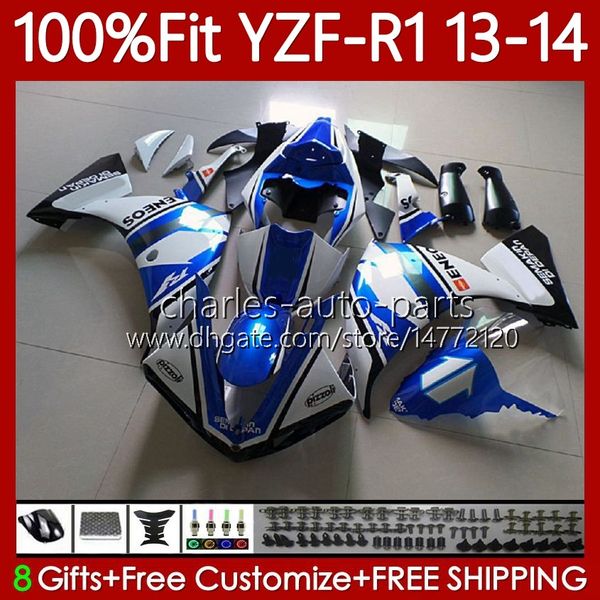 100% cabere de OEM para Yamaha YZF-R1 YZF R1 1000 CC YZFR1 13 14 Moto Bodywork 94No.74 YZF R1 1000CC YZF1000 2013 2014 YZF-1000 2013-2014 Injecção Molde Body Blue Blue