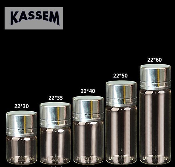 

small glass jars with silver/gold aluminum cap 22*30mm 5ml mini essential oil glass bottles glass vial 20 jllkdy nana_home