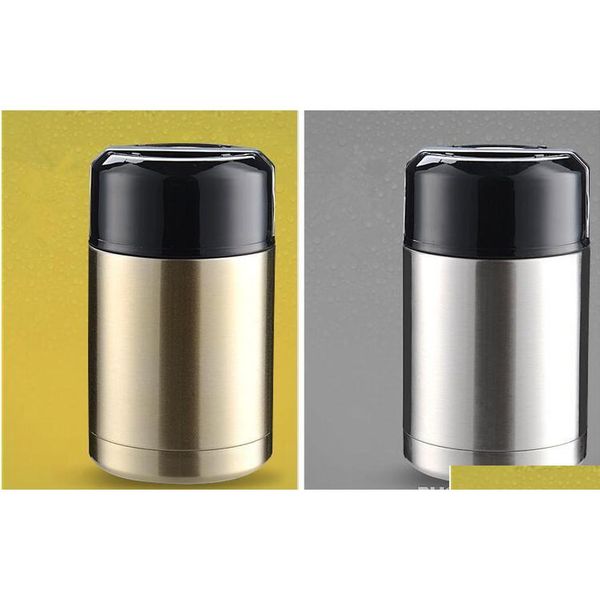 

new 1l large size thermal food jar stainless steel vacuum insulated thermo food container with hanldl jllpkk sinabag