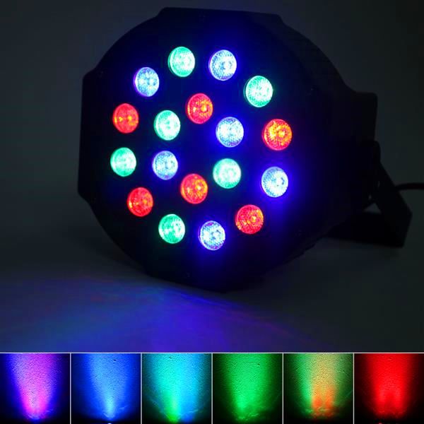 

30w 18-rgb led auto / voice control dmx512 high brightness mini stage lamp (ac 110-240v) black dimmable moving head lights